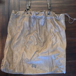 Burberry Drawstring Leather Tote